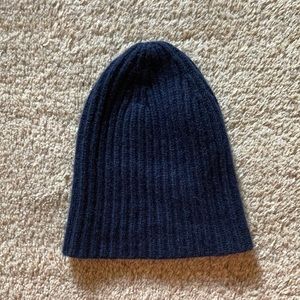 100% Cashmere Beanie in Navy made by Steven Alan.